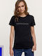 Edward Jeans Γυναικείο T-shirt Μαύρο
