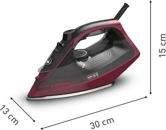 Tefal Express Steam Iron 2400W with Ceramic Plate and Continuous Steam Supply 40g/min