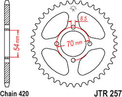 RK Pinion spate pentru Honda C50