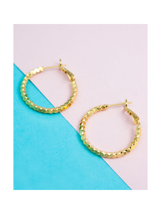 LifeLikes Earrings Hoops Gold Plated