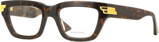 Bottega Veneta Дамски Пластмасов Рамка за Очила Кафяв BV1190O 002