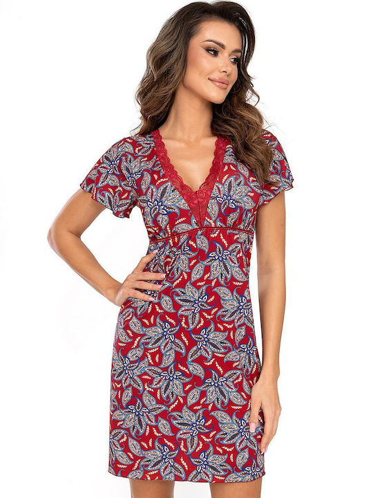 Donna Winter Women's Nightdress Red