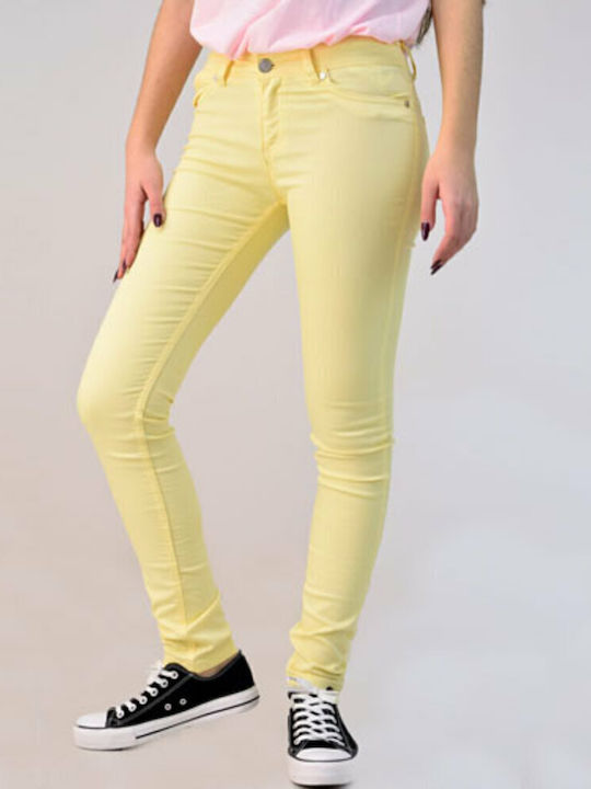 Potre Women's Cotton Trousers Yellow