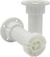 Hard Plast Plastic Furniture Leg Suitable for Cupboard / Wardrobe White