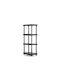 Plastic Outdoor Shelving Unit with 4 Shelves Black 80x44x184cm