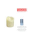 Marhome Dekorative Lampe Wachs-Politur Ecru 08-00-23351
