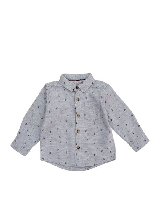 Παιδικό Πουκάμισο Μακρυμάνικο Γκρι