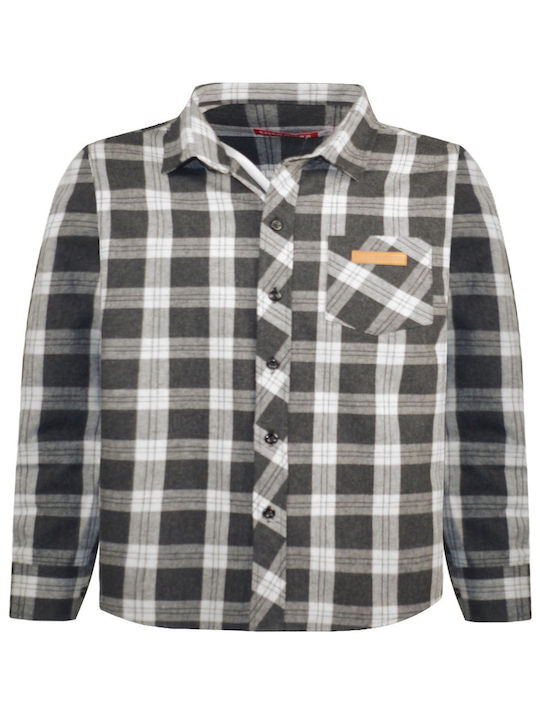 Energiers Kids Checked Shirt Black