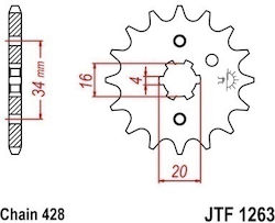 Yamaha Front Sprocket