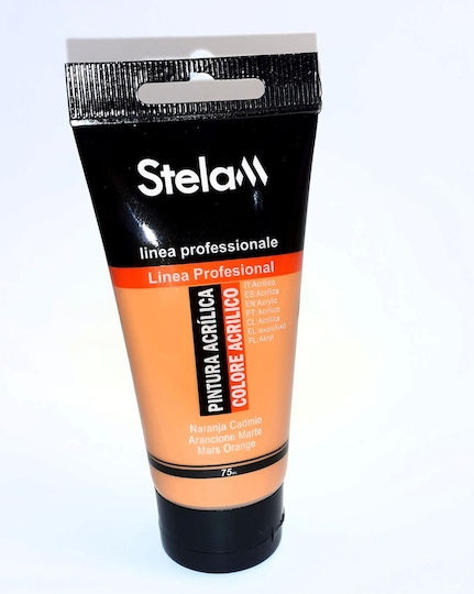 Stelan Acrylic Paint Set Mars Orange 75ml 1pcs