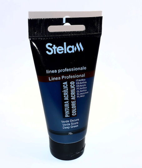 Stelan Ακρυλικό Χρώμα Ζωγραφικής Deep Green 75ml