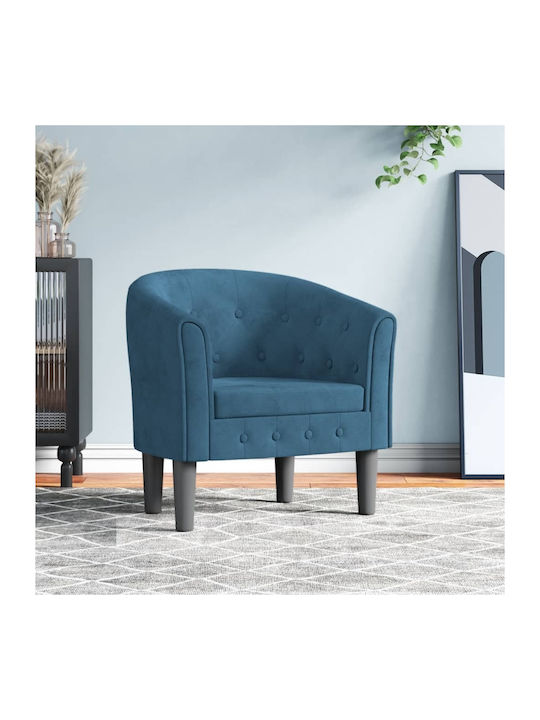 Armchair Dark Blue 70x56x68cm