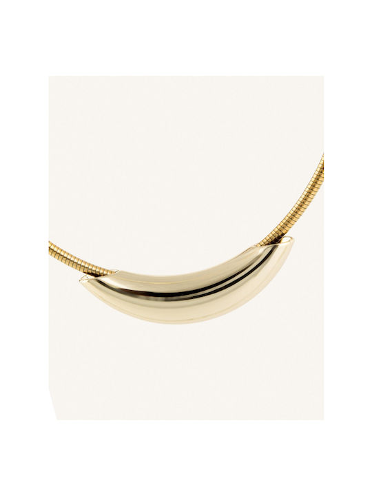 Halsband aus Vergoldet Stahl