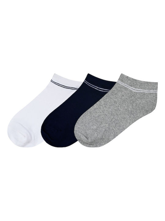 Energiers Kids' Ankle Socks White 3 Pairs