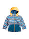 Little Mission Waterproof Kids Casual Coat Windproof with Lining & Hood Blue