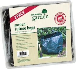 Kingfisher Trash Bags for the Garden 2pcs Green