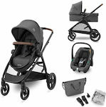 Maxi-Cosi Zelia S Trio Verstellbar 3 in 1 Baby Kinderwagen Geeignet für Neugeborene Grey