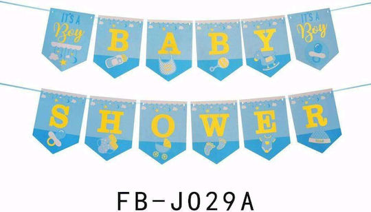 Baby Shower It's A Boy Girlande für Party in Blau Farbe