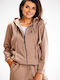 Awama Women's Sweatshirt Beige