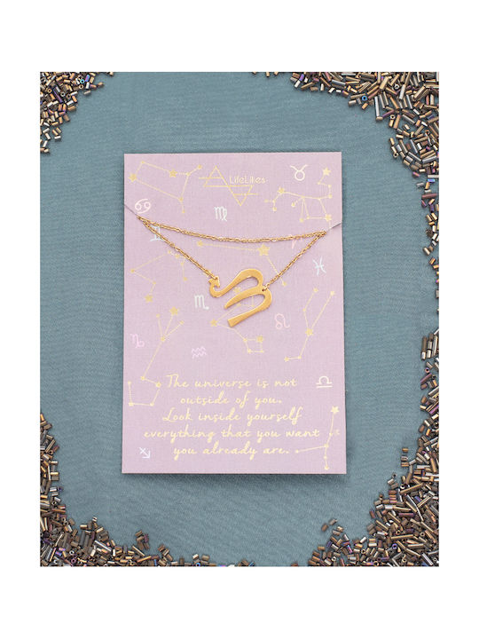 LifeLikes Necklace Zodiac Sign Gold Plated