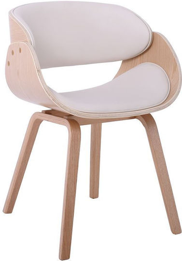 Joy Stühle Speisesaal Weiß 1Stück 57x55x80cm