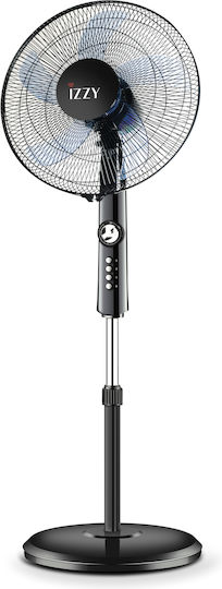 Izzy IZ-9005+ Pedestal Fan 70W Fan Diameter 40cm Black