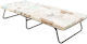 Folding Guest Bed Campaign Single Black 182x80x37cm