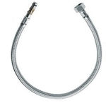 Inox Shower Hose Silver 40cm (1/2")