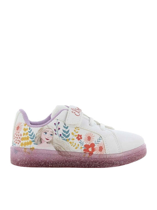 Sneaker Kids Anatomic Sneakers with Hoop & Loop Closure White
