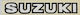 Suzuki Wappen-Aufkleber Weiß