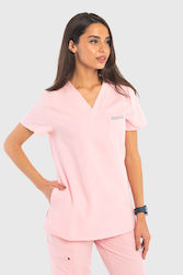 Dr. Scrub Γυναικεία Ιατρική Μπλούζα Ροζ