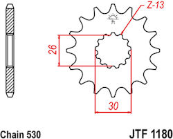 FE Sprockets Vorderes Ritzel