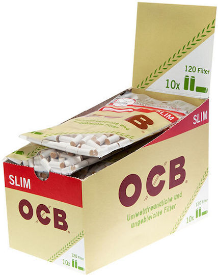 Ocb Organic Hemp Slim Βιοδιασπώμενα 120 Φιλτράκια 10τμχ