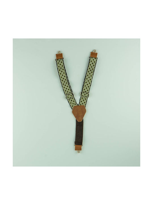 Vostex Kids Suspenders with 3 Clips Brown