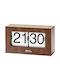 AMS Tabletop Digital Clock Brown