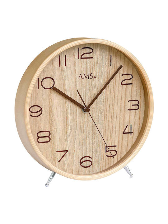 AMS Tabletop Clock Brown