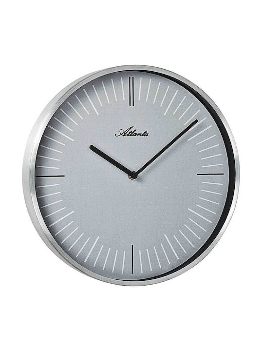 Atlanta Wall Clock Gray