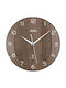 AMS Wall Clock Brown