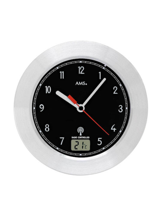 AMS Wall Clock Black