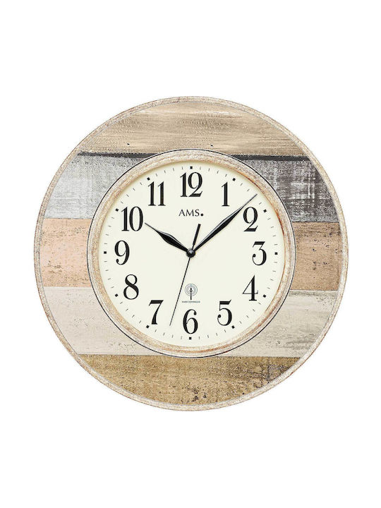 AMS Wall Clock Ecru