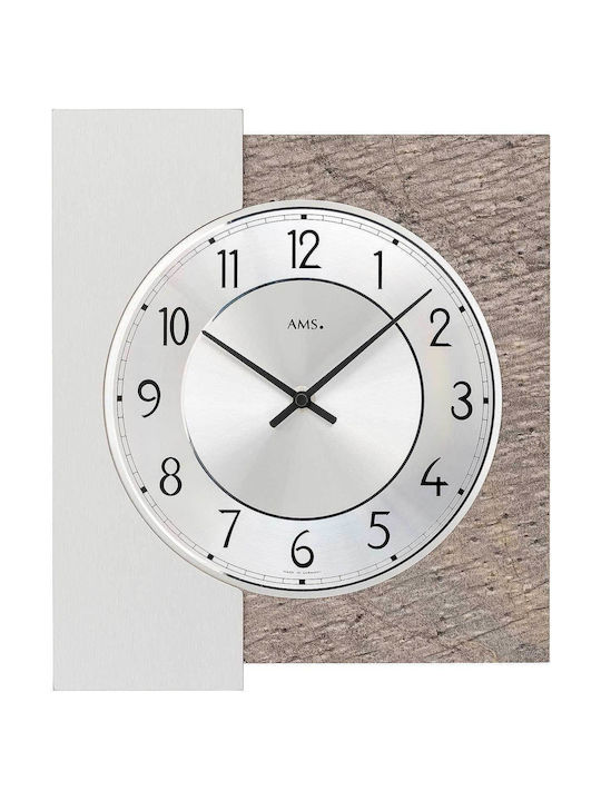 AMS Wall Clock Gray