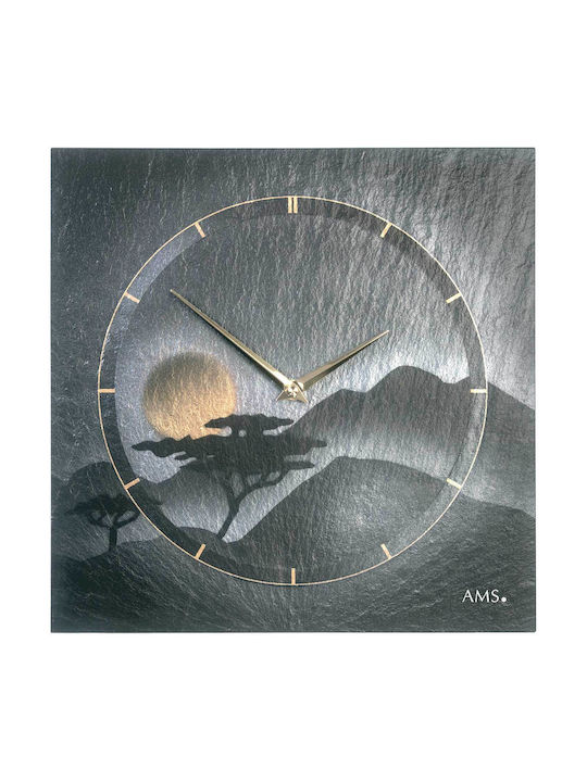 AMS Wanduhr Gray