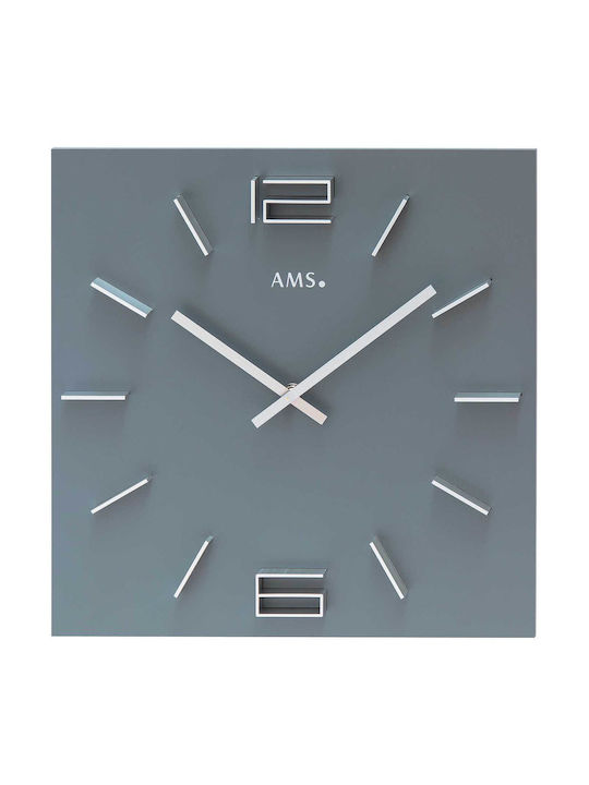 AMS Wall Clock Gray