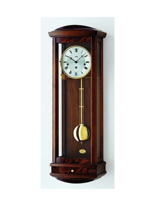 AMS Wall Clock Brown