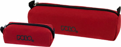 Polo Fabric Coral Pencil Case with 1 Compartment Various Colours