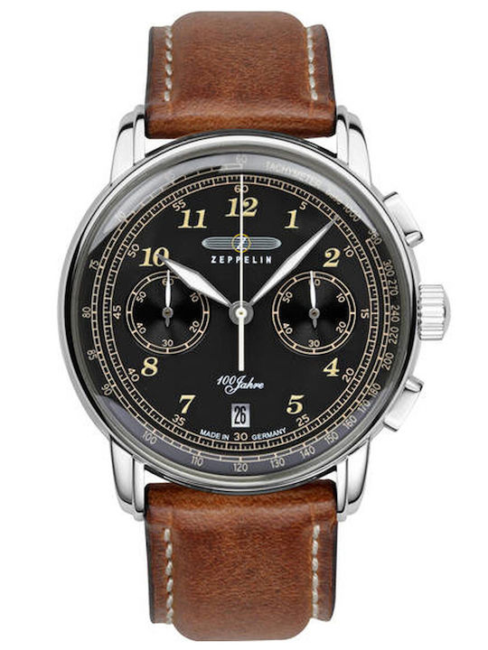 Zeppelin Watch Battery with Leather Strap
