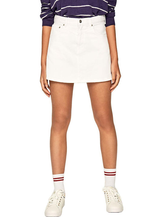 Rachel Denim High-waisted Mini Skirt Blue