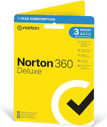 Norton 360 Deluxe για 3 Συσκευές και 1 Έτος Χρήσης (Ηλεκτρονική Άδεια)