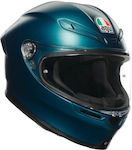 AGV K6 S Petrolio Matt Motorradhelm Volles Gesicht ECE 22.06 1220gr 2118395001-013