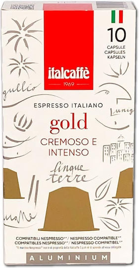 Italcafe Capsules Espresso Compatible with Machine Nespresso 10caps,tobolek